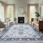 AMADA HOMEFURNISHING Washable Area Rug, Low-Profile Large Area Rug by AMADAHOMEFURNISHING