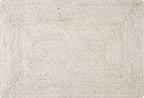 Hausattire Hand Woven Jute Braided Rug, 2x3 ft, Off-White | 100% natural jute - Image 4