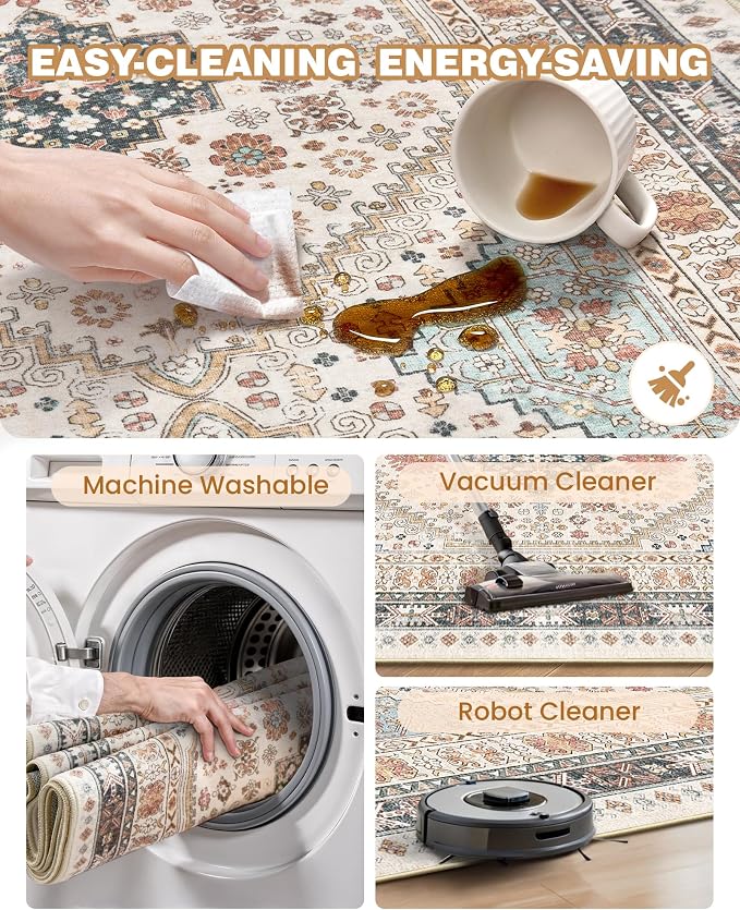 2x5 Rug Runner Non-Slip Washable Rugs - Image 6