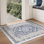 3x4 Rugs for Entryway, Washable Area Rug, Vintage Rug, Stain Resistant Indoor - Image 4