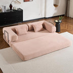 ZEIINPA Convertible Folding Couch Bed, Comfy Corduroy Sleeper Floor Sofa Bed - Image 8