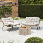 Crestlive Products Outdoor Loveseat 2PCS, Patio Conversation Set, All-Weather by CrestliveProducts