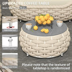 TWT 5-Piece Aluminum Patio Furniture Set, Olefin Armchairs - Image 6