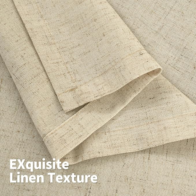YoungsTex Burlap Linen Curtains 80 Inches Length - Image 8