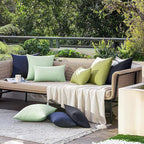 MIULEE Pack of 2 Decorative Outdoor Solid Waterproof Throw Pillow Covers Spring - Image 5