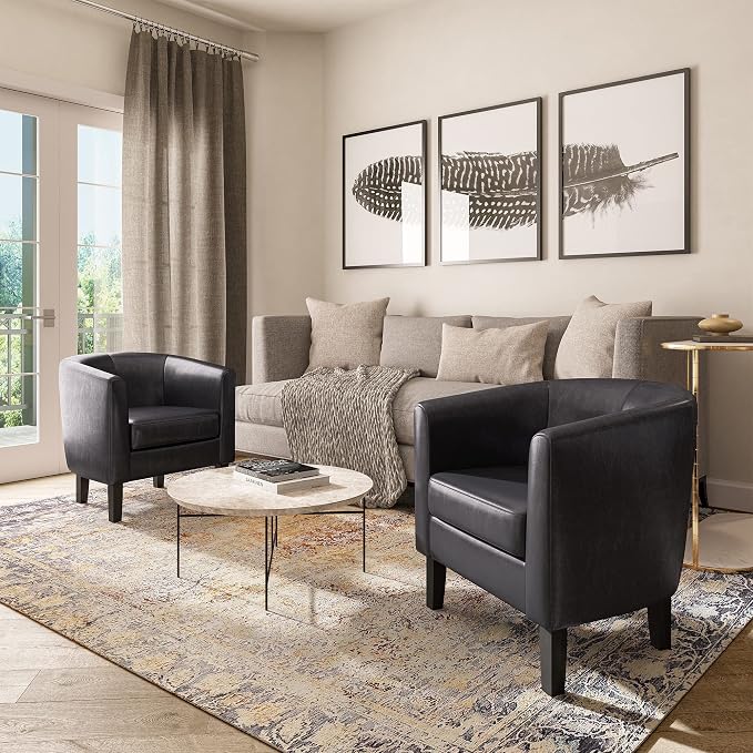 BELLEZE Accent Barrel Chair - Image 6