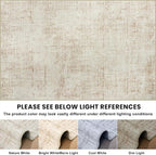 10x12 Area Rug for Living Room Bedroom: Non-Slip Modern Beige White | Machine - Image 9