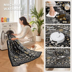 8x10 Area Rugs for Living Room, Large Washable Rug, Dining Room, Low Pile - Image 4