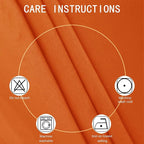 Orange Blackout Curtains 38 x 63 Inch Length/Set of 2 Curtain Panels/Thermal - Image 3