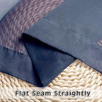 Navy Blue Sheer Curtains 2 Panels - Image 6