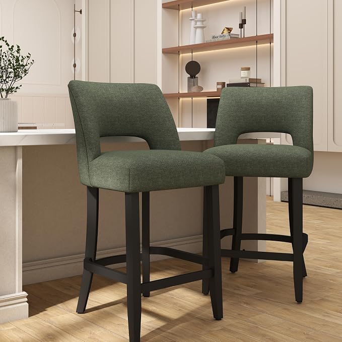 VKNOW Bar Stools Set of 6, Modern Counter Stools - Image 8