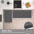BEQHAUSE Kitchen Rugs and Mats 2PCS Non-Slip, Charcoal | Kitchen Mats - Image 2