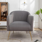 Container Furniture Direct Contemporary Velvet Accent Chairs - Image 6