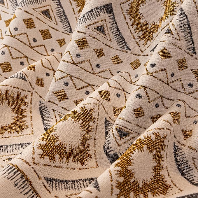 VClife Boho Couch Cover, Aztec Geometric Pattern Jacquard Chenille Couch Cover - Image 7