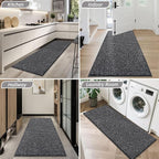 BEQHAUSE Dirt Trapper Door Mat 32"x72", Non-Slip Washable Doormat, Charcoal | - Image 8