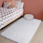 Amdrebio White Fuzzy Furry Small Kids Area Rug 3x5 - Image 5