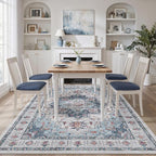5x7 Area Rugs for Living Room, Large Washable Rug, Dining Room, Low Pile - Image 8