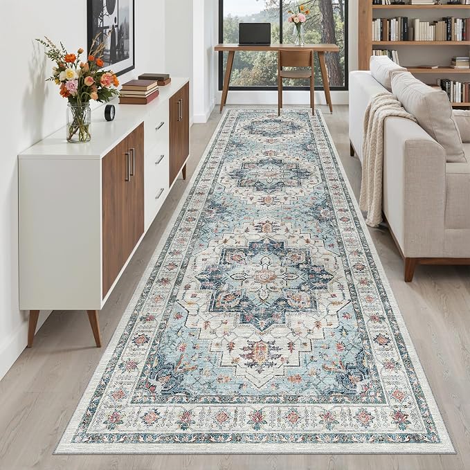 Madane Hallway Runner Rug 3x10 Washable Kitchen Runners 10ft, Soft Low-Pile - Image 4