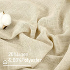 102 inches Long Sheer Linen Curtains - Image 2