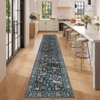 DUKINO 2x12 Washable Runner Rug, Non Slip Animal Rug - Image 3