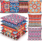 Menkxi 6 Pcs Bohemian Floor Pillows Seating 15 Inch Boho Floor Cushions Sitting by Menkxi
