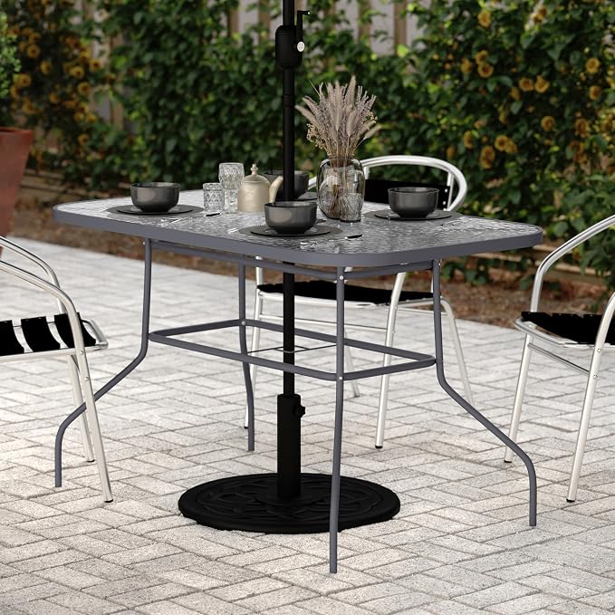 Flash Furniture Tory Rectangle Patio Table - Image 2