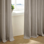 Pinch Pleated Linen Curtains 98 Inches Long - Image 9