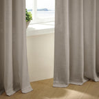 Pinch Pleated Linen 100 Inch Curtains - Image 7