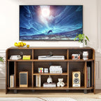 Small Fluted TV Stand for Bedroom, Mid Century Modern Media TV Console for 55 - Image 3