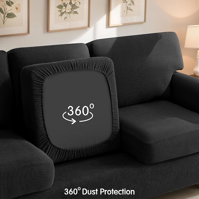 SUBRTEX 5 Pieces Stretch Sofa Slipcover Sets Couch Cover Sets Backrest Cushion - Image 6