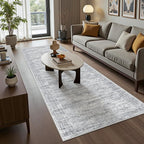 2'6 x 10' Runner Rug Non Slip, Washable Kitchen Rugs, Living Room, Long Rug - Image 5