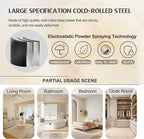 GAIOUS Steel Armoire Wardrobe Closet, 1 Adjustable Shelf and 2 Drawers - Image 7