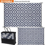 SAND MINE Reversible Mats, Plastic Straw Rug, Modern Area Rug, Large Floor Mat - Image 3