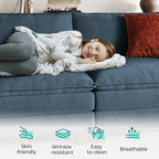 LINSY HOME Modular Sectional Sofa, 5-Seat Corduroy Modern Cloud Couch - Image 3