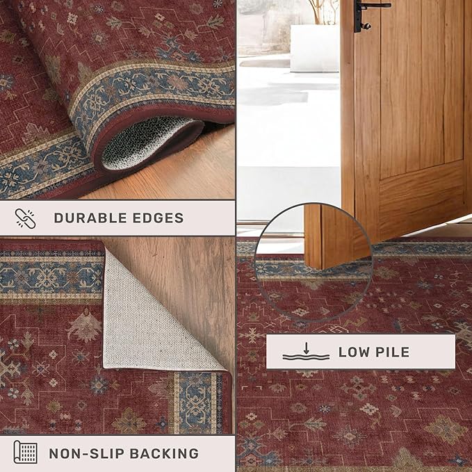 Oriental 7x10 Large Area Rugs for Bedroom Under Bed - Image 5