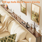SUPERJARE 118.1 Inch Sofa Table - Image 3