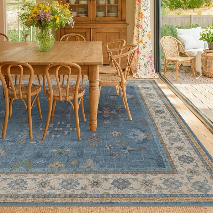 Blue Big Rugs for Living Room - Image 3
