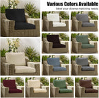 8Pcs Patio Cushion Covers, Outdoor Stretch Cushion Covers, Washable | Stretch - Image 4