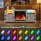 YESHOMY LED Fireplace TV Stand - Image 6