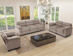 HAOMARKETS Corduroy Sofa Set, Upholstered Armchair, and 3-Seater Couch by HAOMARKETS
