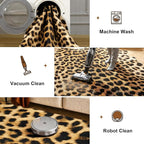 Western Faux Leopard Rug, Large Animal Print Cheetah Rug, 7 x 6.2 Ft | Premium - Image 6