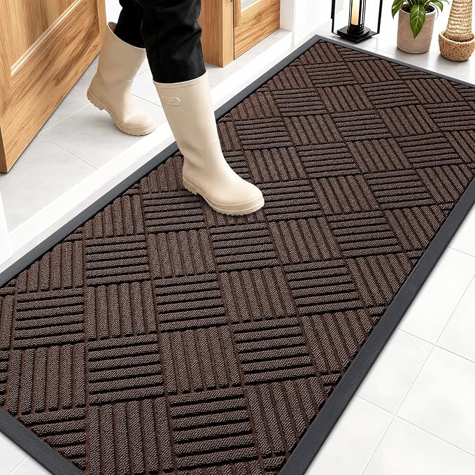 OLANLY Front Door Mat Outside Entrance 59x23, Waterproof Heavy-Duty Doormat | by OLANLY