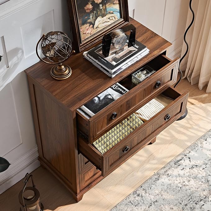 Joaxswe Farmhouse 4 Drawer Dresser - Image 5