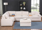 Ball & Cast 127" Oversized Modular Sectional Sofa L-Shaped, Large Chenille - Image 3