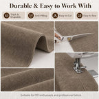 Mini Chenille Linen Blend Upholstery Fabric by the Yard, 57 Inch Wide Soft - Image 5
