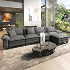 HERA'S HOUSE 158" Modular Sectional Sofa, Oversized L Shaped Couches by HERASHOUSE