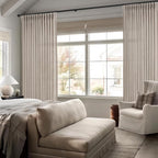 Greyish Brown Thick Linen 104 Inch High Ceiling Curtains - Image 6