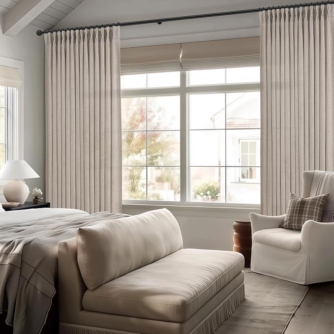 PleatedDrapes 112 Inch Extra Long Light Filtering Curtains - Image 7