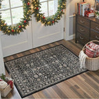Grey Entry Door Mat 2x3 for Kitchen Bathroom | Non Slip;Machine Washable; - Image 3
