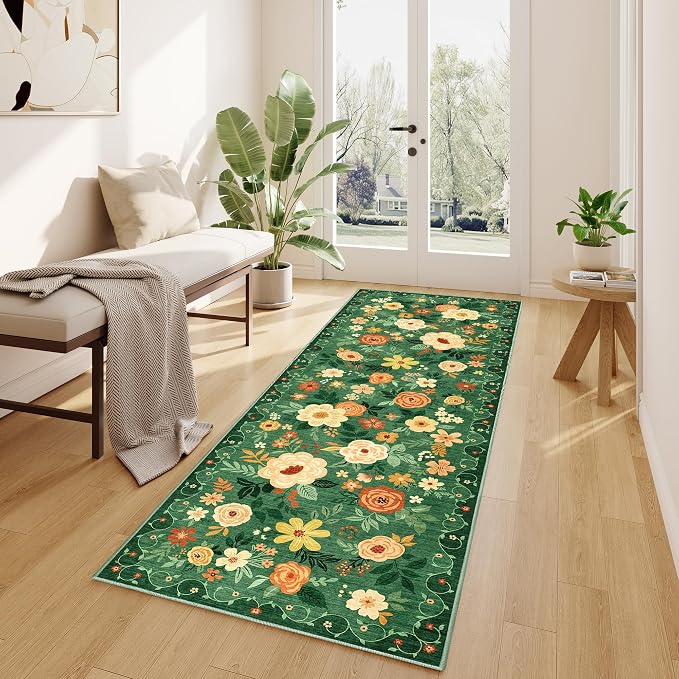 DUKINO 2.6x8 Runner Rug, Washable Rug - Image 3